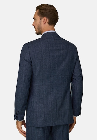 Boggi Milano Regular Fit Business-Sakko in Blau: Rückseite