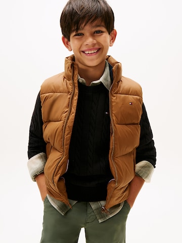 Gilet TOMMY HILFIGER en marron : devant