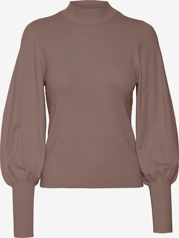 VERO MODA Sweater 'HOLLY KARIS' in Brown: front