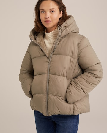 WE Fashion Winter jacket in Green: front