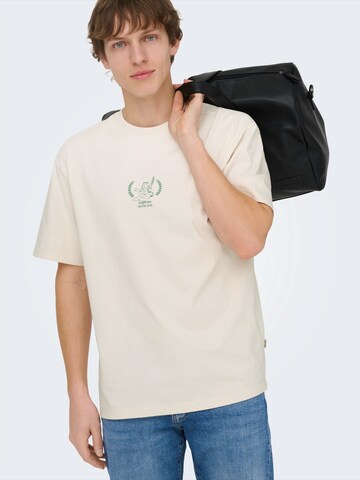 Only & Sons - Camisa 'ONSGARFIELD' em branco