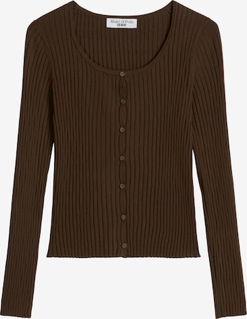 Marc O'Polo DENIM Gebreid vest in Bruin: voorkant