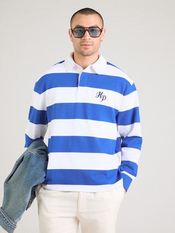 Tricou de la HECHTER PARIS pe albastru: față