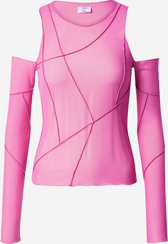 ABOUT YOU x Emili Sindlev - Camiseta 'Biba' en rosa: frente