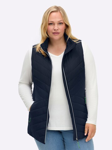 SHEEGO Brezrokavnik | modra barva: sprednja stran