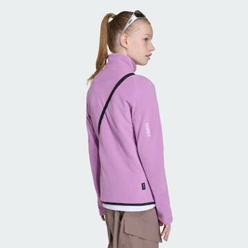 ADIDAS TERREX Athletic fleece jacket 'Kids Multi Full-Zip' in Purple