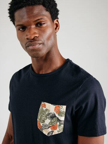 BLEND T-Shirt 'JACE' in Blau