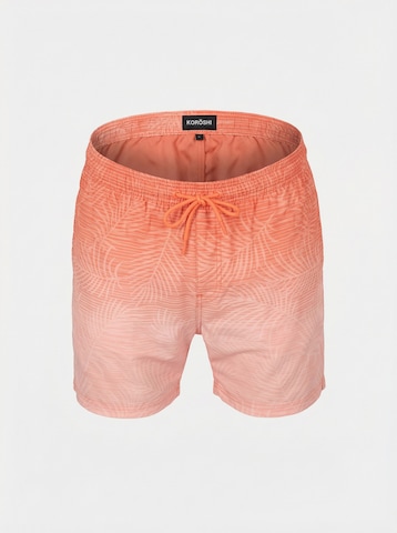 Shorts de bain KOROSHI en orange