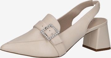 CAPRICE Slingpumps in Beige: predná strana