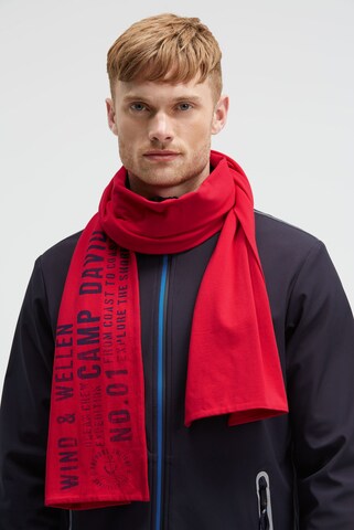 CAMP DAVID Scarf in Red: front