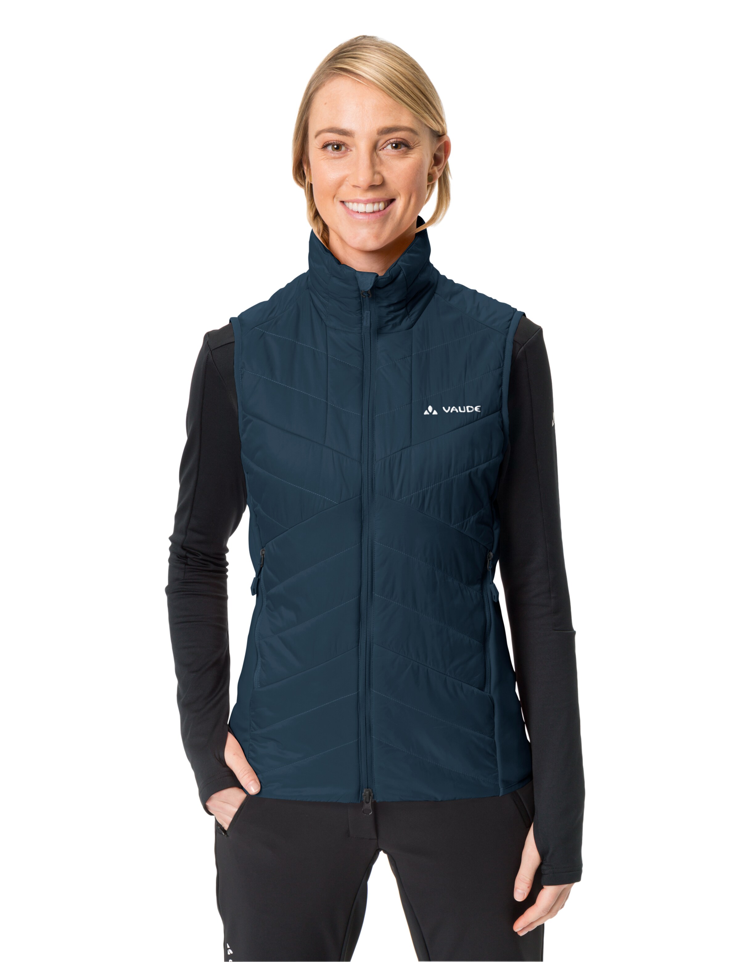 VAUDE Sports vest 'Sesvenna' in Blue: front
