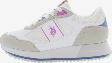 Sneaker bassa di U.S. POLO ASSN. in bianco: frontale