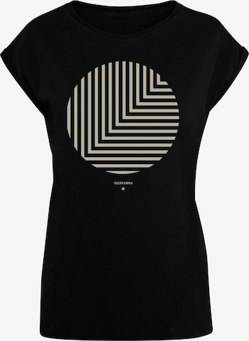 T-shirt 'Geometrics' F4NT4STIC en noir : devant