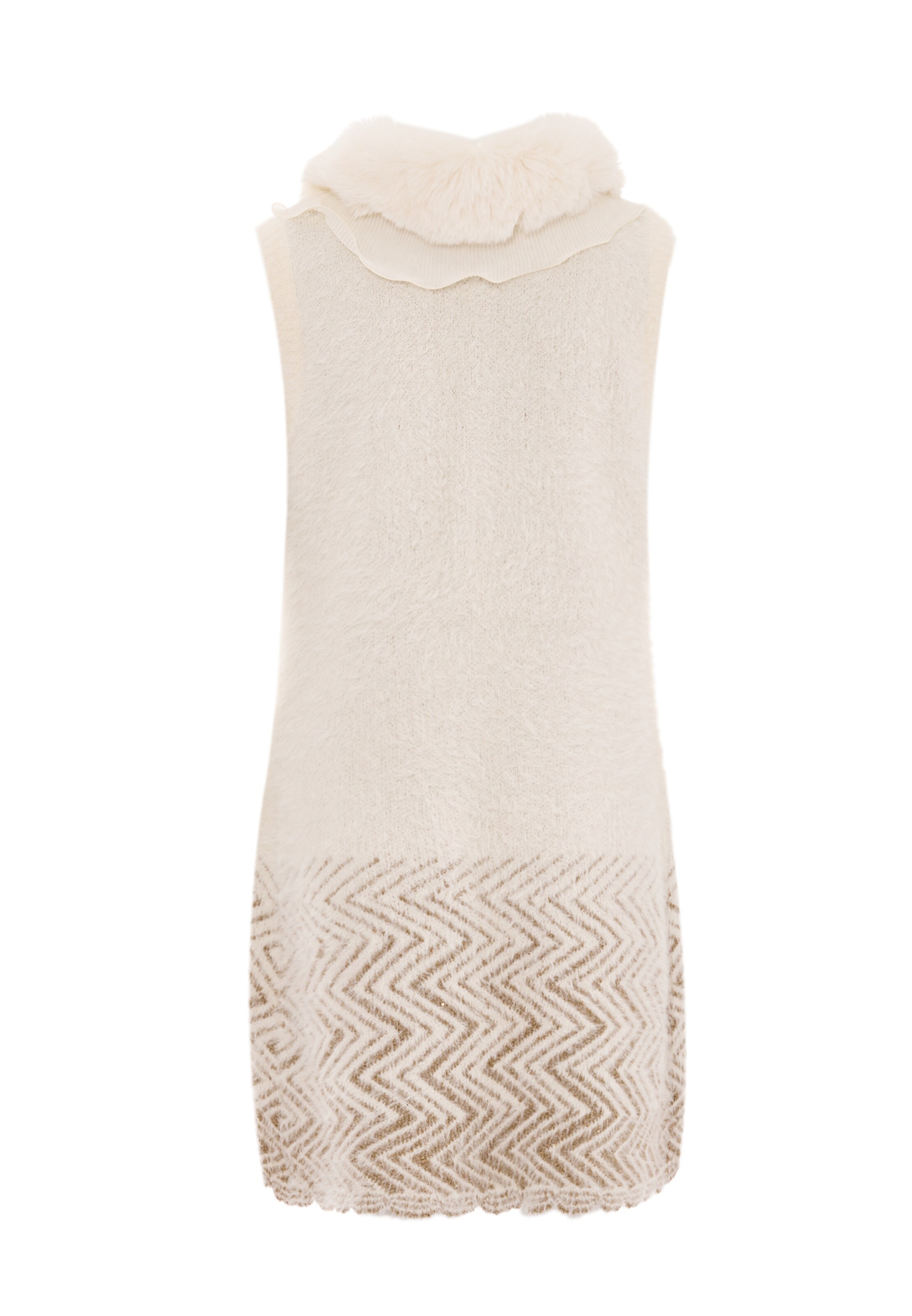 faina Kootud vest, värv valge