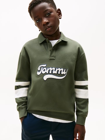 TOMMY HILFIGER Shirt 'Varsity' in Green: front