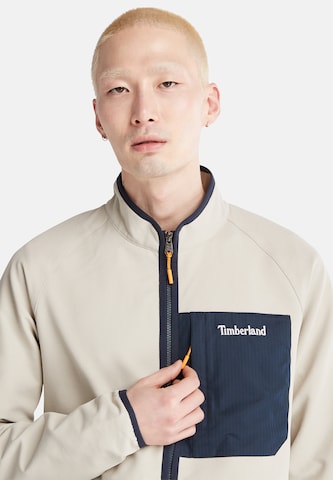 TIMBERLAND Fleecová mikina – bílá