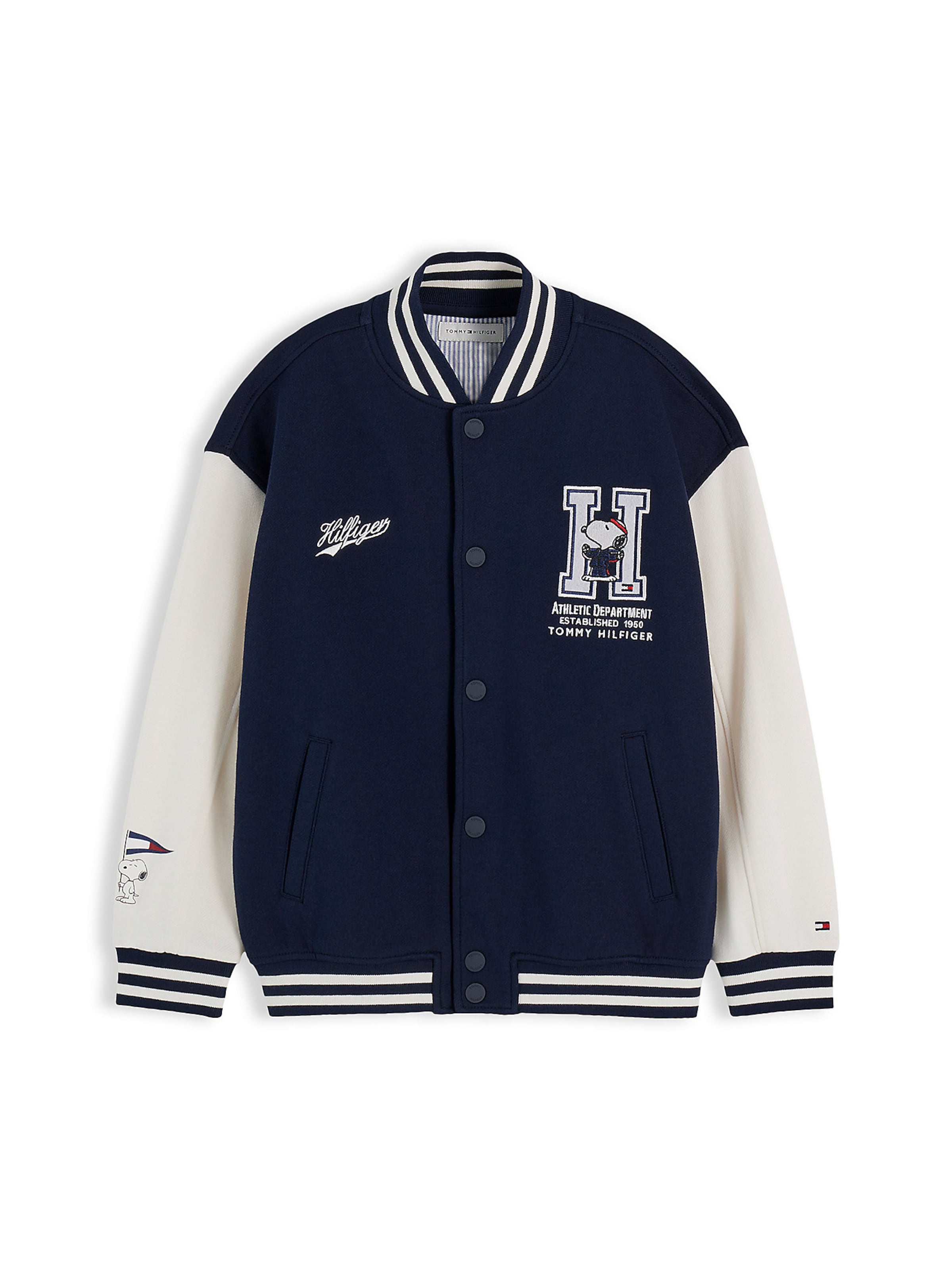 TOMMY HILFIGER Between-season jacket 'PEANUTS' in Blue: front