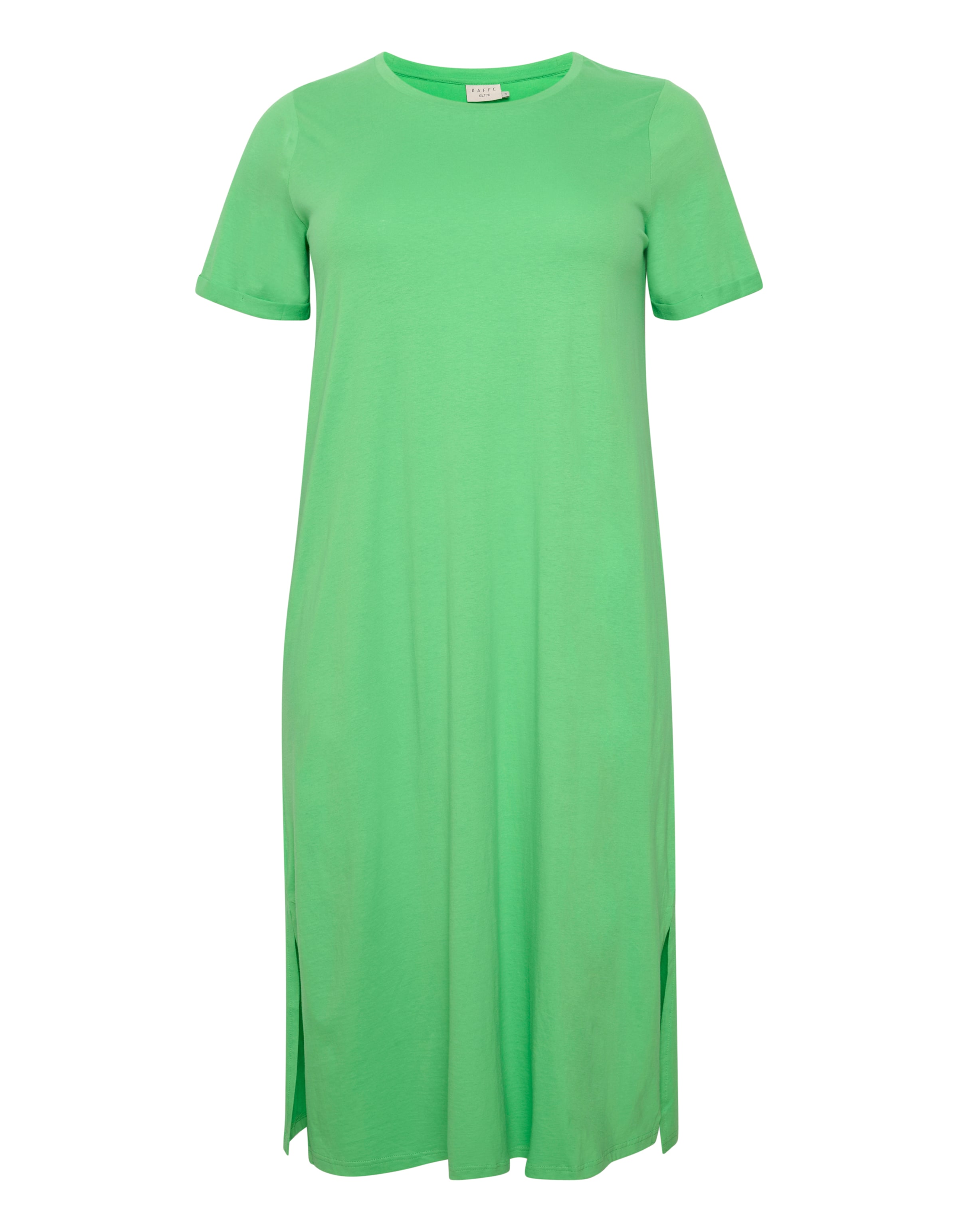 KAFFE CURVE Šaty 'Caline' – zelená: přední strana