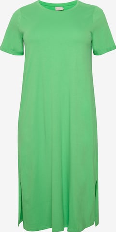 KAFFE CURVE Dress 'Caline' in Green: front