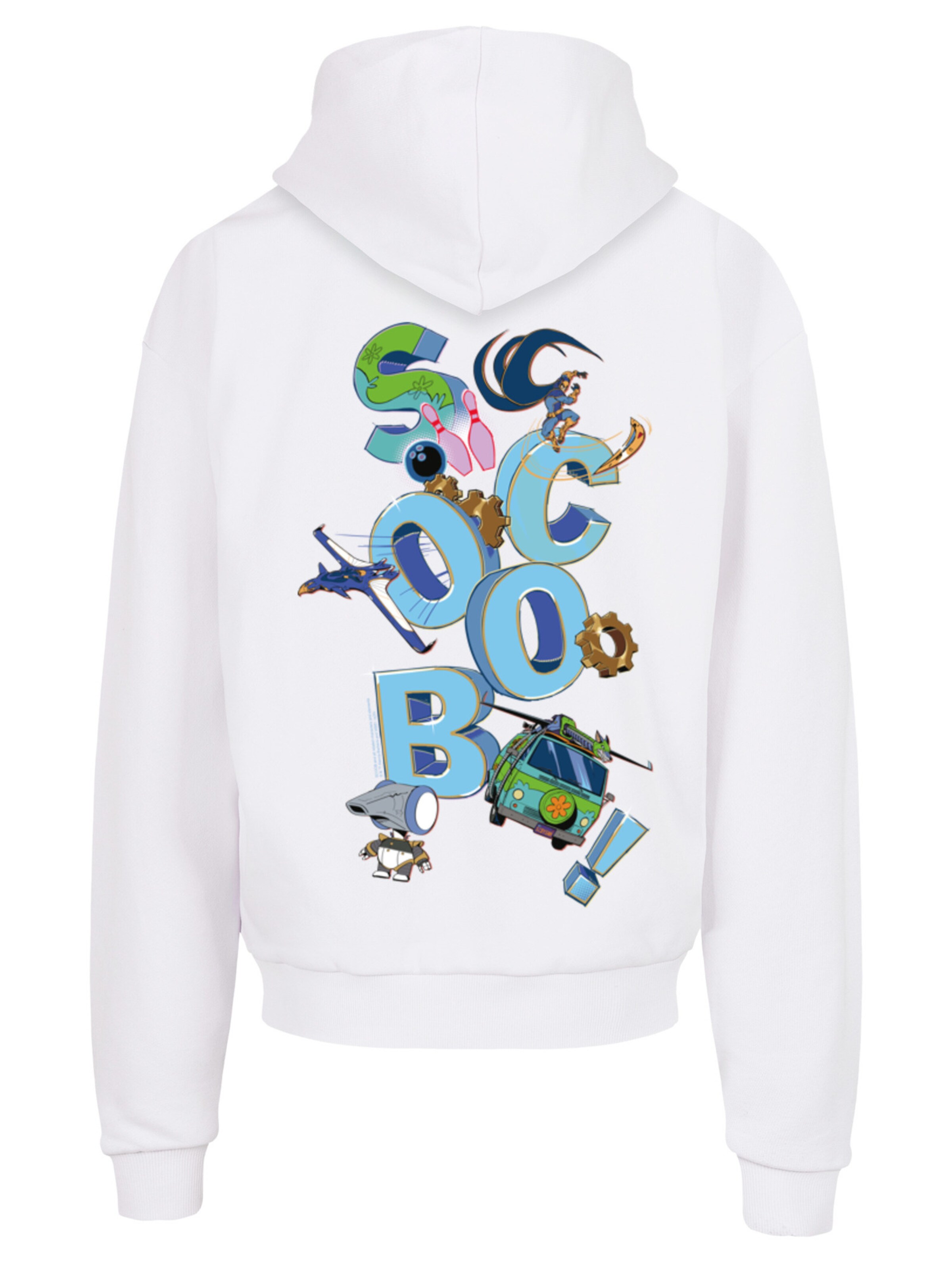 F4NT4STIC Sweatshirt 'Letters Jumble' in White: front