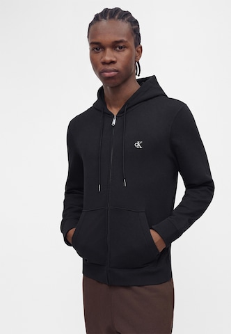 Calvin Klein Jeans Sweatjacke in Schwarz