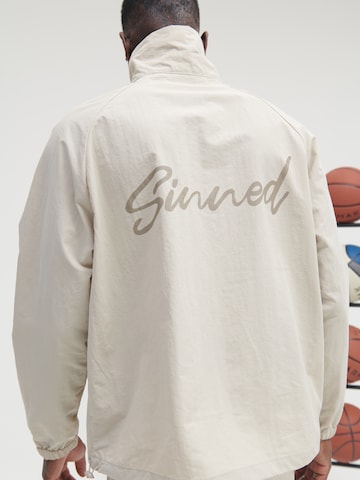 Sinned x ABOUT YOU Between-Season Jacket 'Emil' in Beige