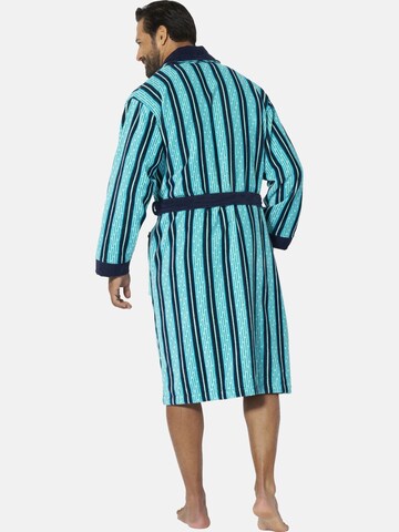 Jan Vanderstorm Short Bathrobe 'Bekan' in Blue