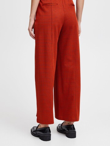Wide Leg Pantalon 'KATE' ICHI en rouge