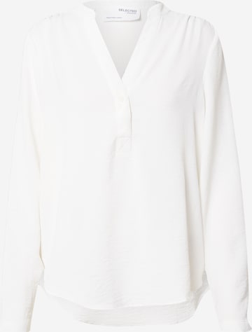 SELECTED FEMME Μπλούζα σε λευκό: μπροστά