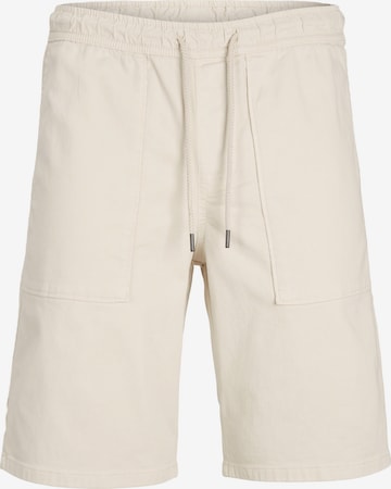 JACK & JONES Regular Trousers 'Lewis' in Beige: front