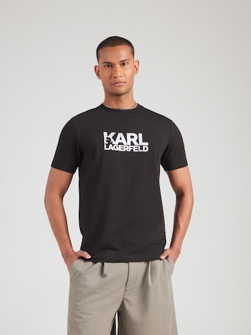 Karl Lagerfeld - Camiseta en negro: frente