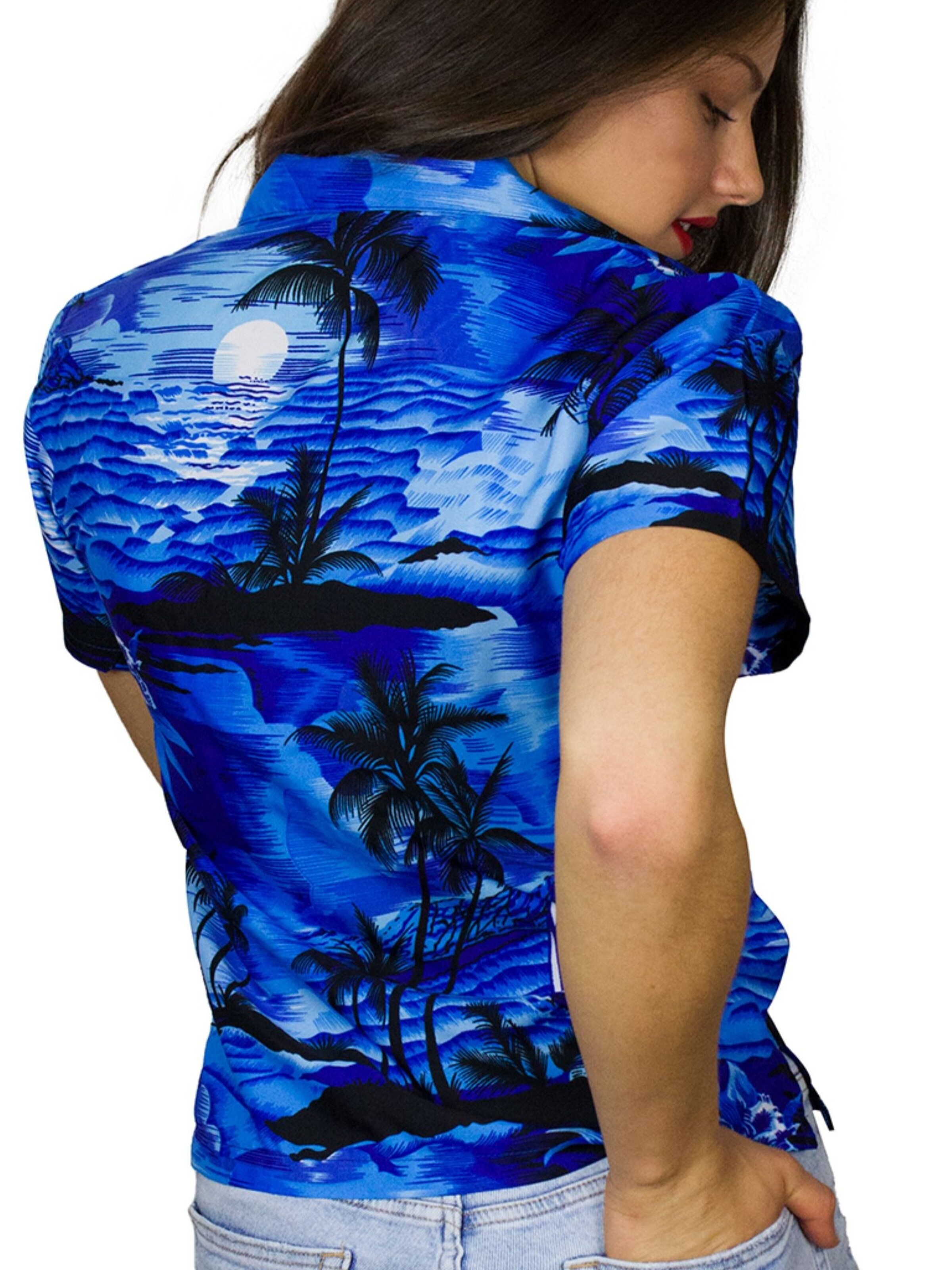 King Kameha Blouse 'Surf' in Blue