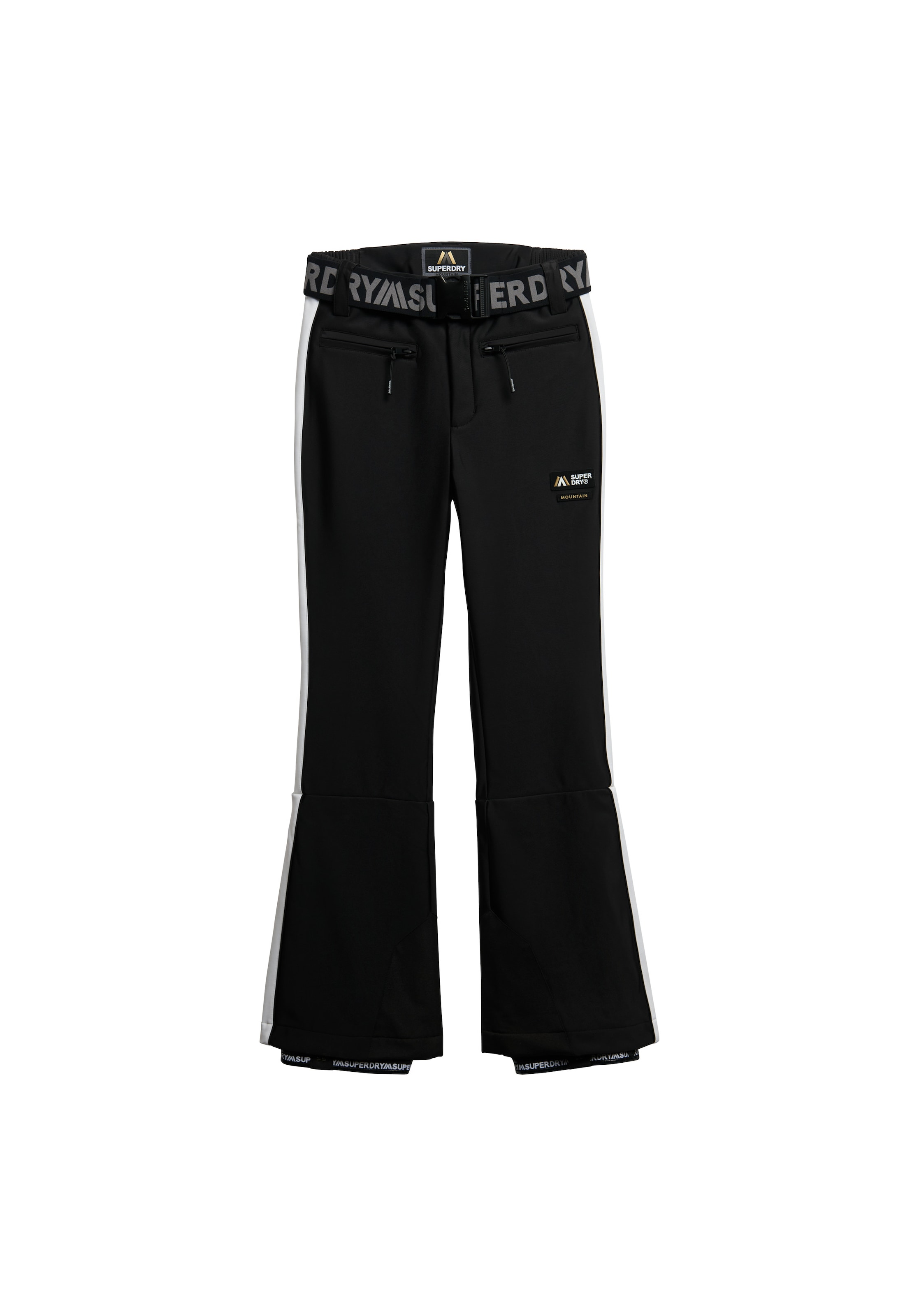 Superdry Bootcut Sportbroek in Zwart: voorkant