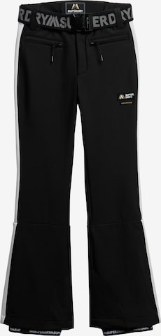 Bootcut Pantalon de sport Superdry en noir : devant