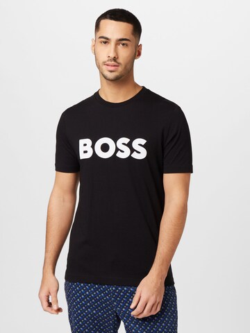 BOSS Shirt 'Tiburt' in Zwart: voorkant