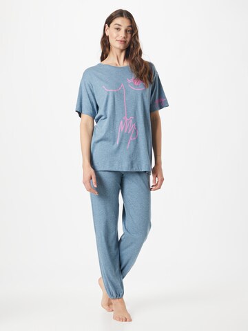 TRIUMPH Pyjama in Blauw: voorkant