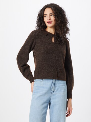 VERO MODA Sweater 'Dicte' in Brown: front