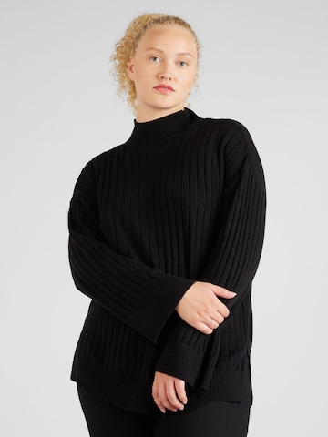 ONLY Carmakoma Sweater 'NEW TESSA' in Black: front