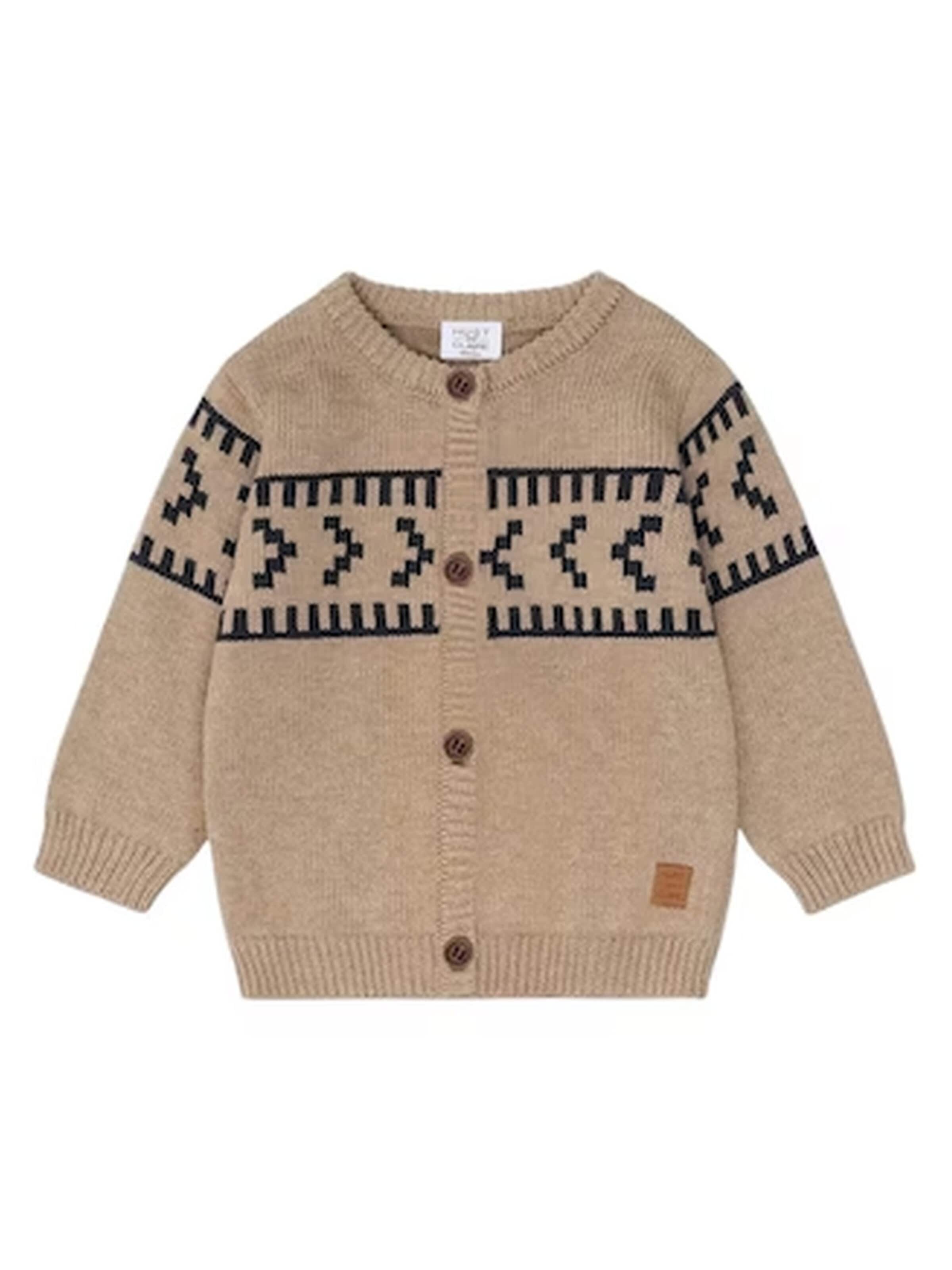Hust & Claire Strickjacke 'Charli' in Braun: Vorderseite