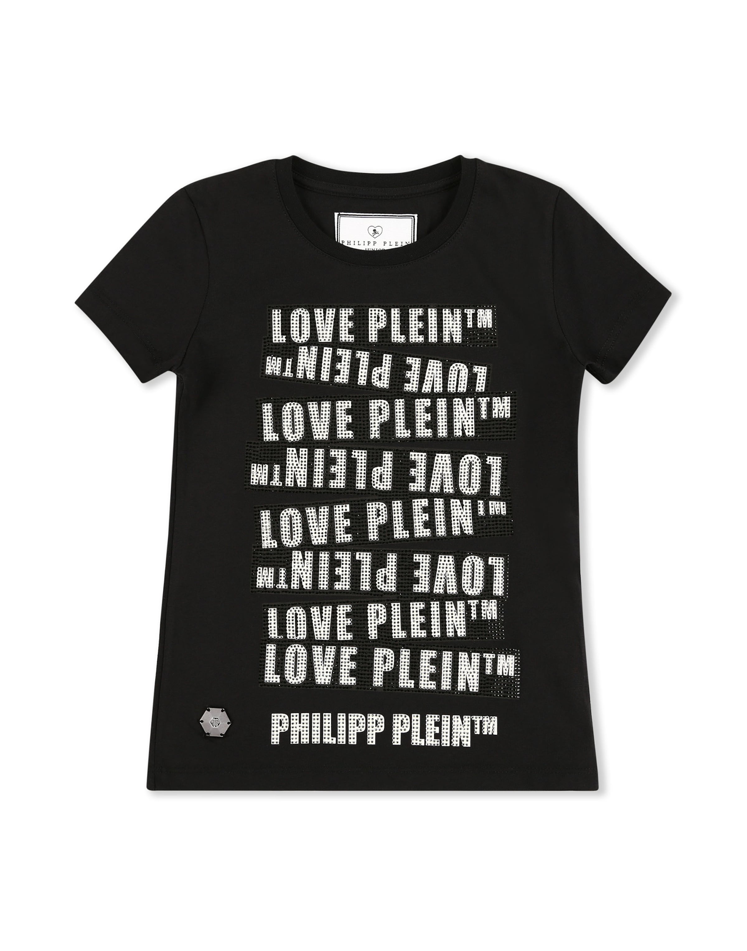 Philipp Plein Shirt in Zwart: voorkant