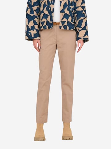 regular Pantaloni 'JDYCHICAGO MW BELT CHINO PANTS WVN NOOS 15311897' di Jaqueline de Yong in beige: frontale