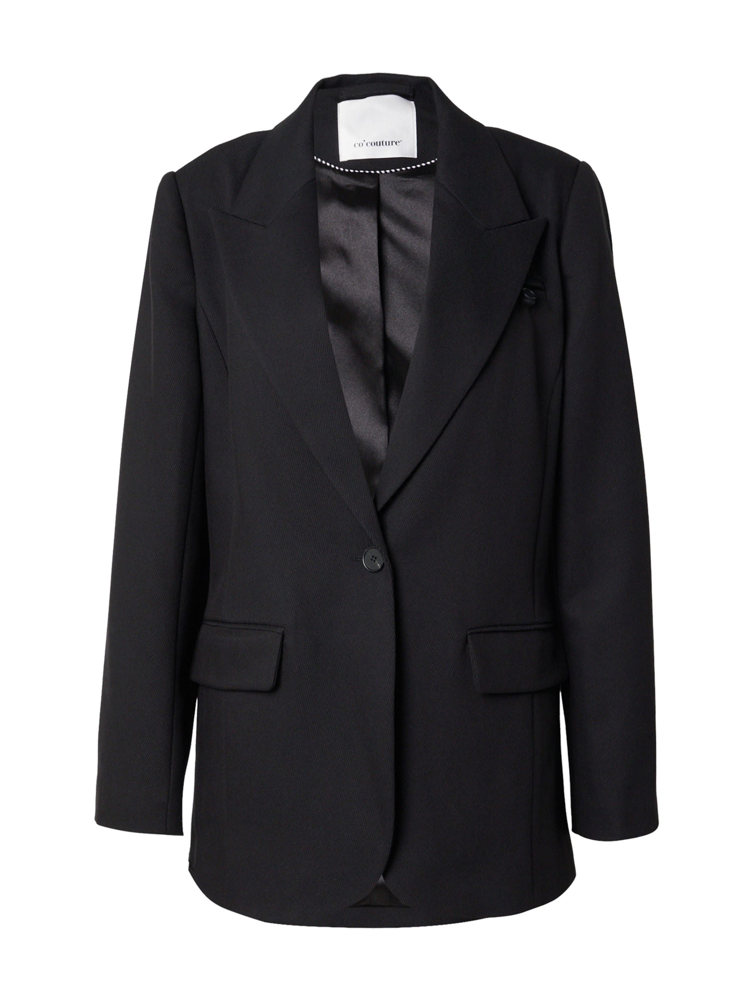 co'couture - Blazer en negro: frente
