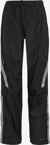 VAUDE Regular Outdoor Pants 'Luminum II' in Black: front