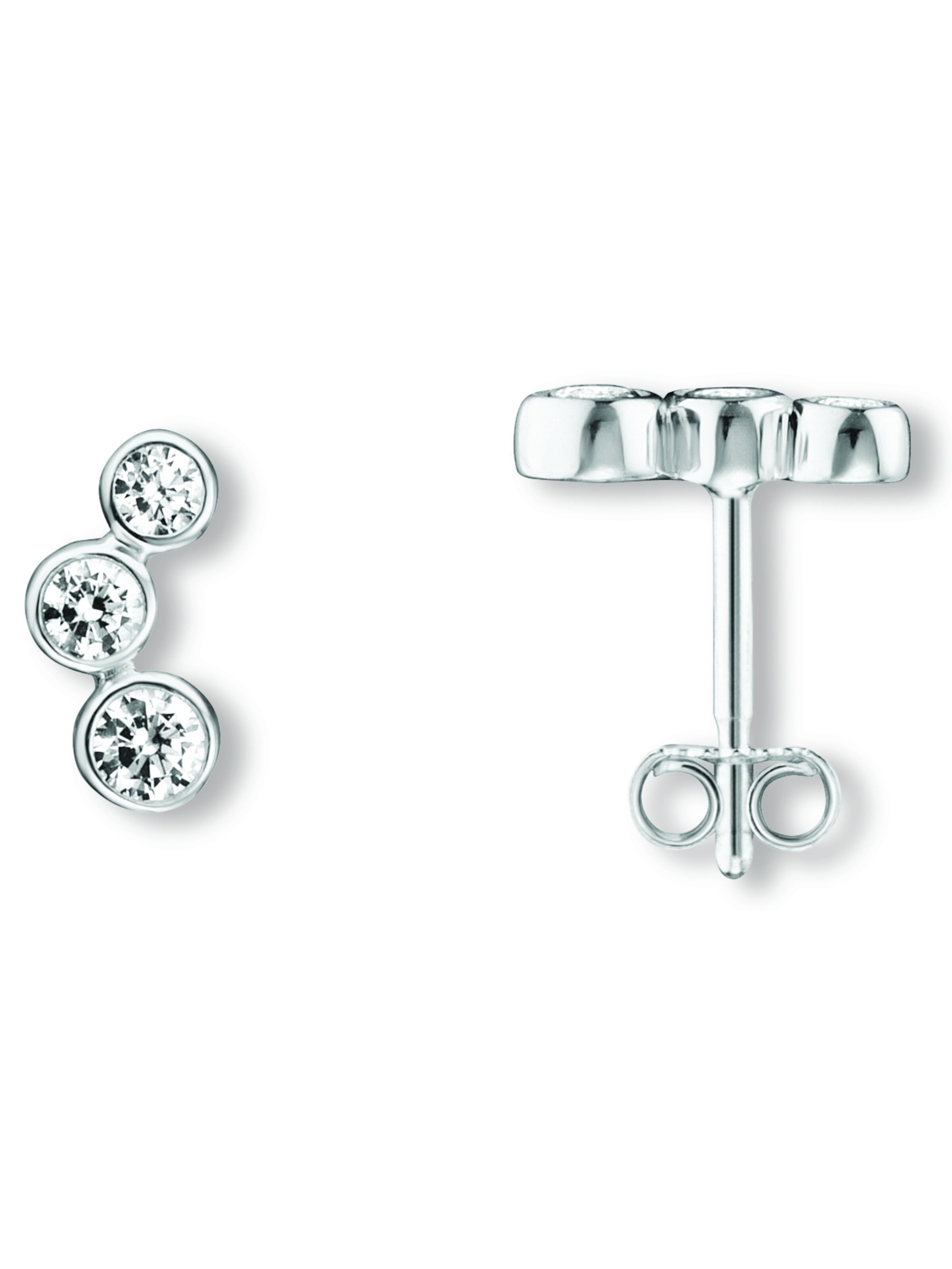 ONE ELEMENT Earrings in Silver: front