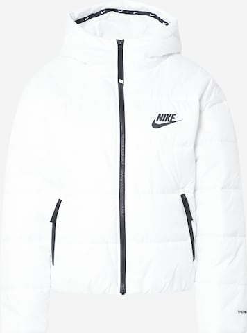 Nike Sportswear Winterjas in Wit: voorkant