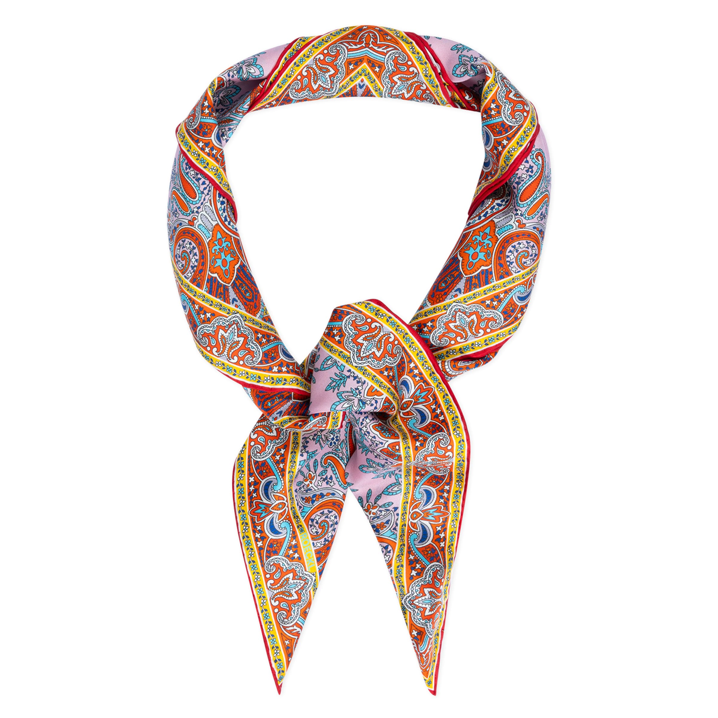 Foulard ' PAISLEY REFLECTION ' di Roeckl in giallo