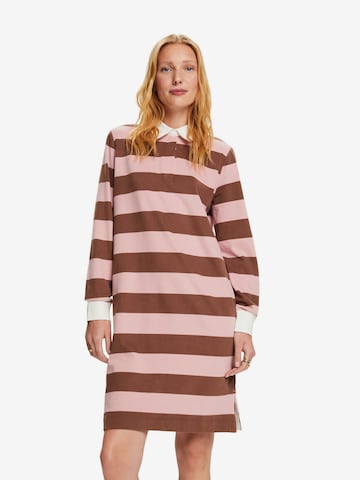 ESPRIT Knitted dress in Brown: front