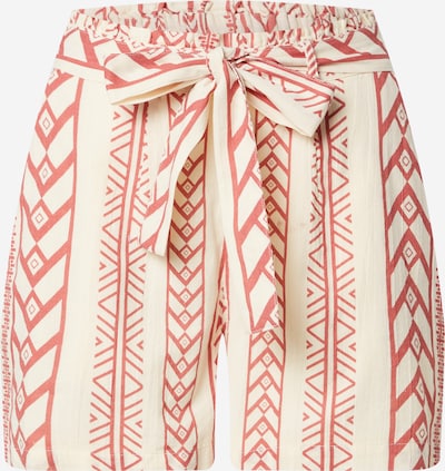 Pantaloni 'Dicthe' VERO MODA pe maro ruginiu / alb natural, Vizualizare produs