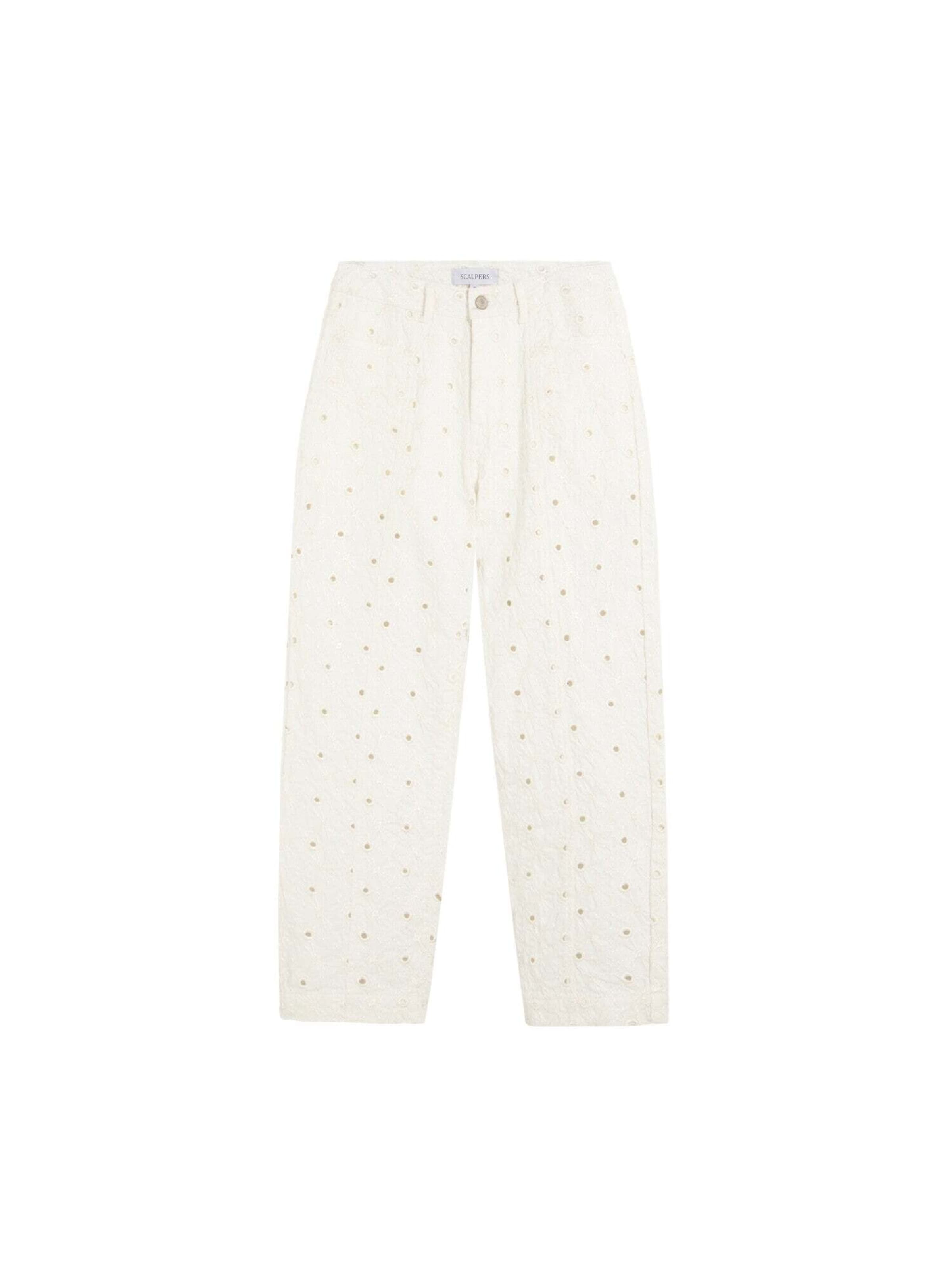 regular Pantaloni di Scalpers in bianco: frontale