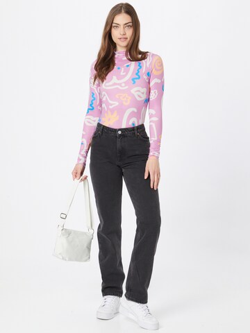 Monki Wide leg Jeans i svart